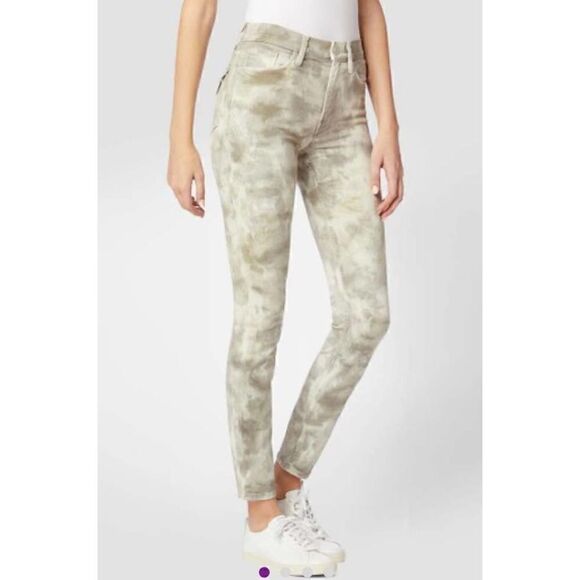 Hudson Barbara High Waist Tie Dye Super Skinny Jean NWT Size 30 - Picture 1 of 11